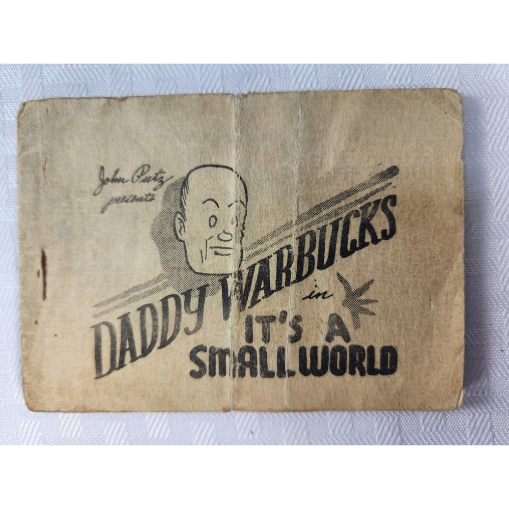 Vintage 1930s TIJUANA BIBLE Daddy Warbucks It's A Small World Risque Comic Adult